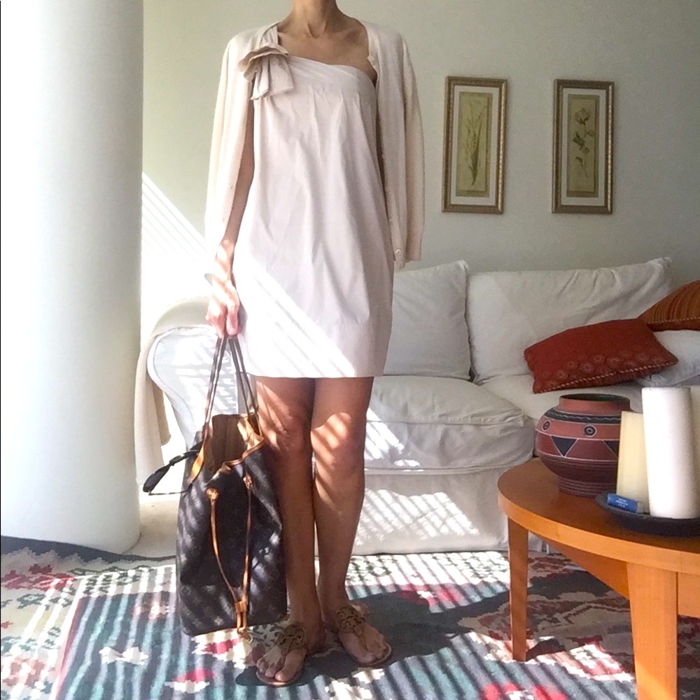NWT Banana Republic one shoulder dress, size 0 - Picture 2 of 8